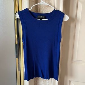 Laundry sleeveless ribbed sweater